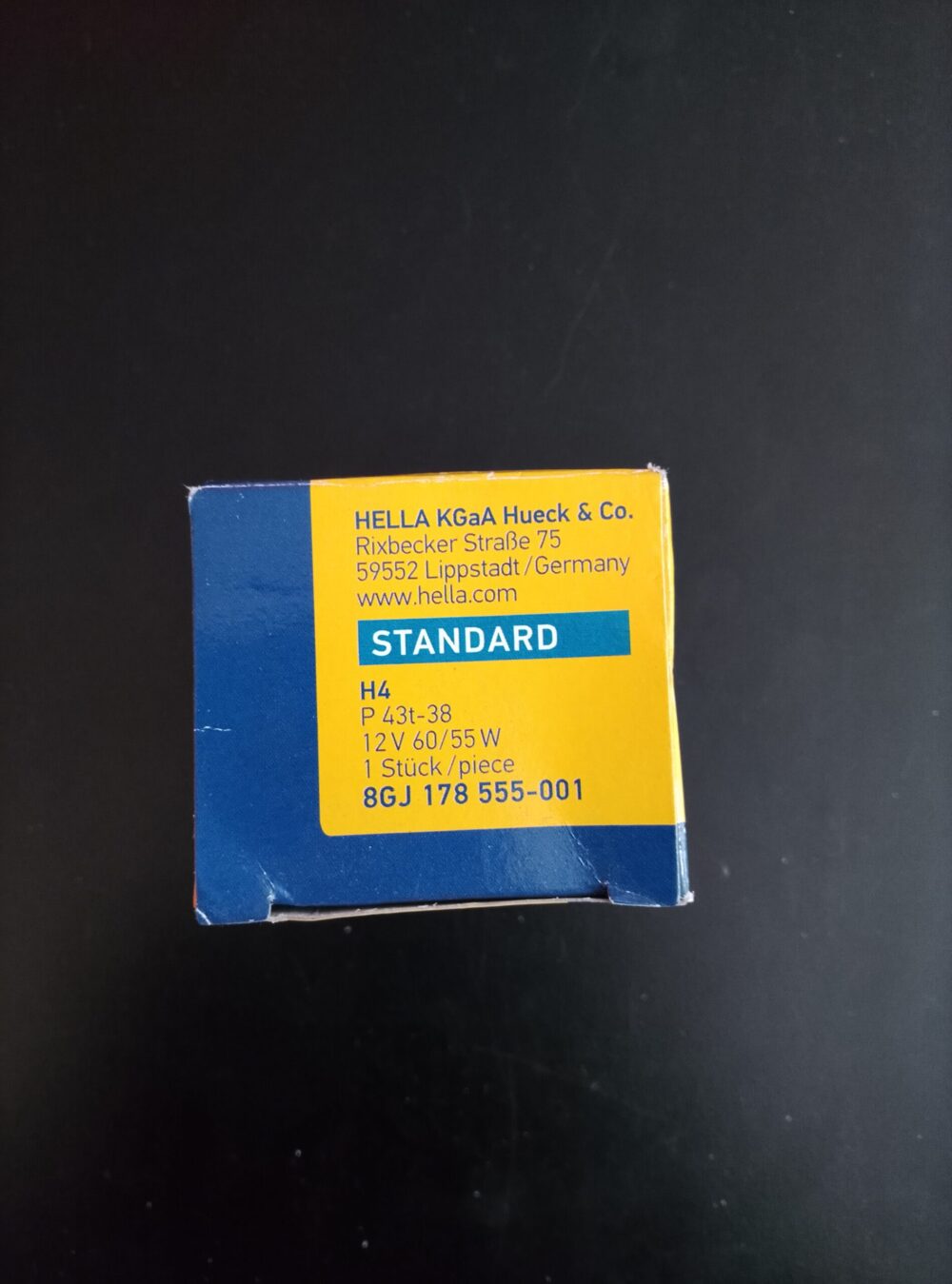 IMG_20260603_153742 Hella standard automotive headlight bulb(Bulb Type. H4) Part No. 8GJ 178 555-001