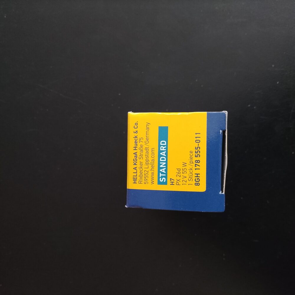 IMG_20260603_154005 Hella standard automotive headlight bulb (Bulb Type. H7) Part No. 8GH 178 555-011)