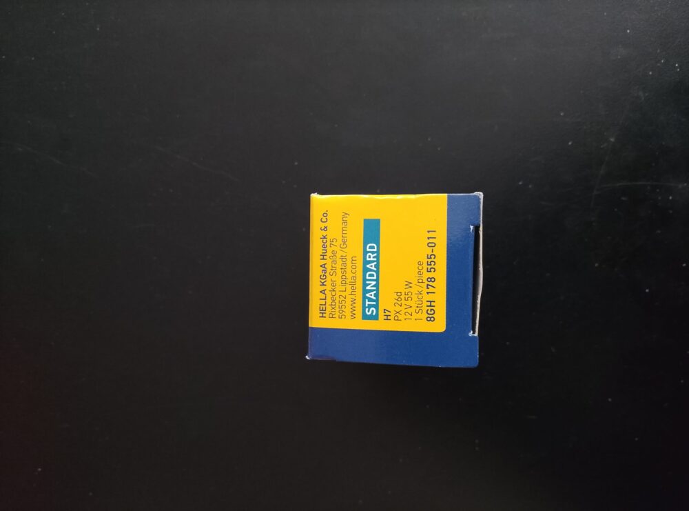 IMG_20260603_154005 Hella standard automotive headlight bulb (Bulb Type. H7) Part No. 8GH 178 555-011)