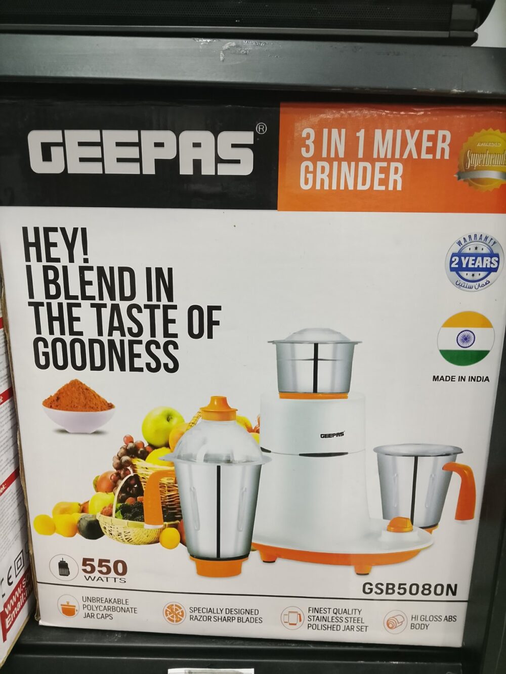 Mixer grinder