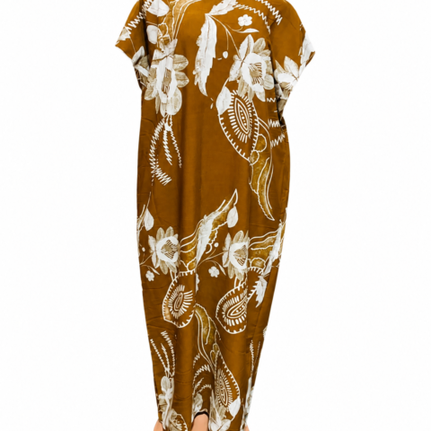 Caftan — Blue & White Batik Print