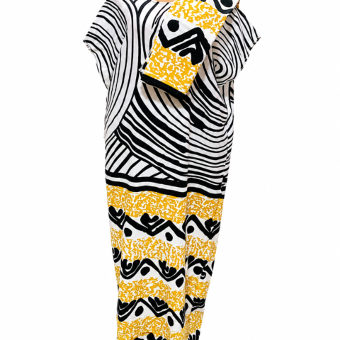 1c8593cf-9e6a-45ba-9207-678dfbb49a0f Caftan — Black & White Wave Print