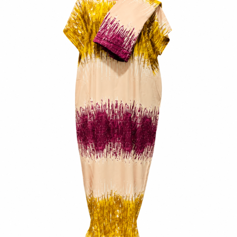 68c37f83-2dfa-42ed-8617-38b10f8039cd Caftan — Gold & Burgundy Ombré Print