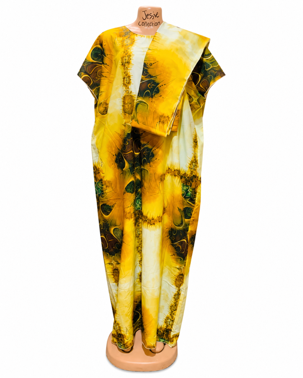7cad1e93-d57e-4b01-8c7a-6fe70a0e2dce Caftan — Yellow Tie-Dye Print