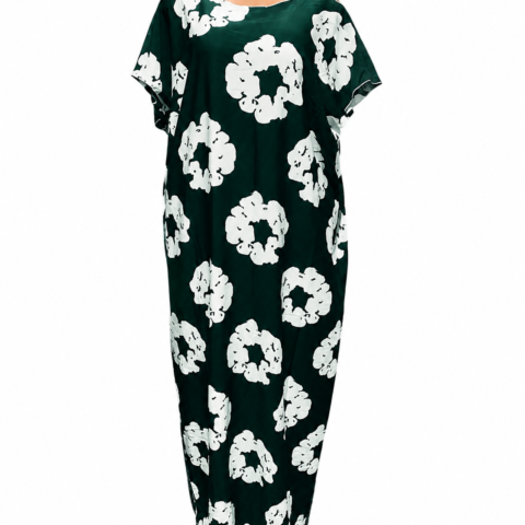91f359b5-4736-4799-8287-12dd33cd4930 Caftan — Black with White Daisy Print