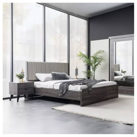 ASHFORD BED + 2 NIGHT STANDS