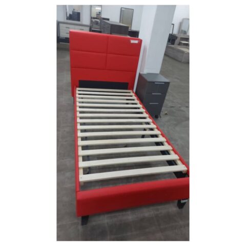 BEDS__120_190_3_QUARTER_BED_GRAY_81 120*190 3 QUARTER BED RED