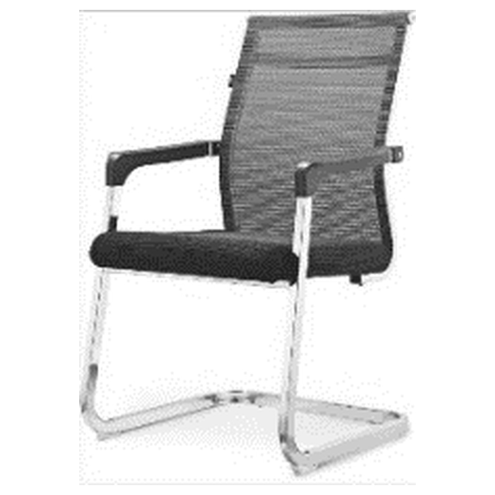 BLACK MESH VISITOR CHAIR
