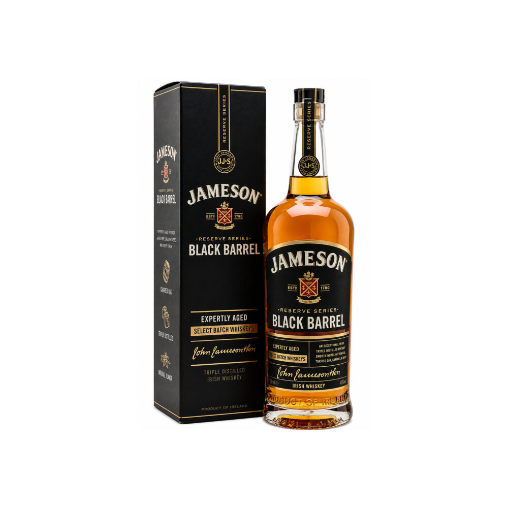 Black berrel Jameson Black Barrel Blended Irish Whiskey with Gift Box, 700ml