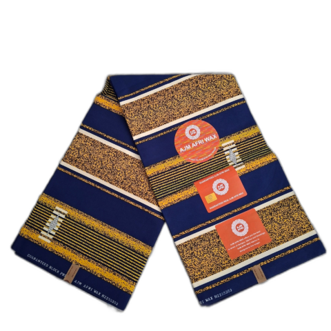Chitenje Wrap — Brown & Blue Geometric Print Chitenje Wrap — Brown & Blue Geometric Print