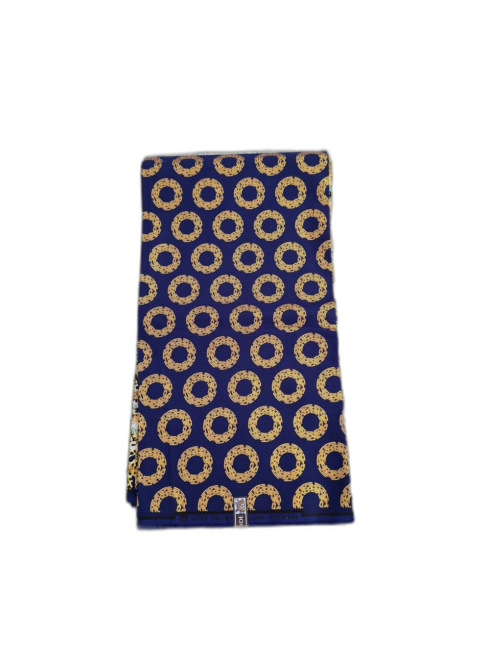Chitenje Wrap — Cream & Navy Pattern Print3 Chitenje Wrap — Cream & Navy Circle Print