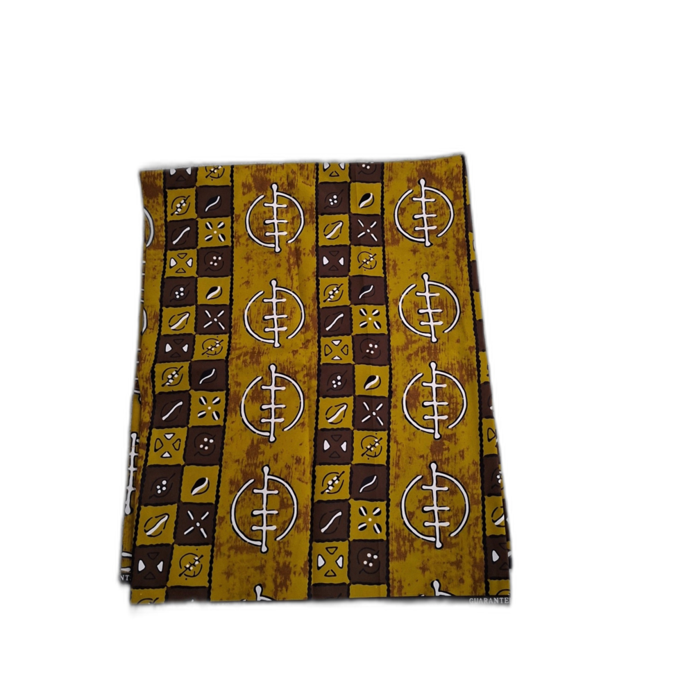 Chitenje Wrap — Mustard & Brown Print3 Chitenje Wrap — Mustard & Brown Print