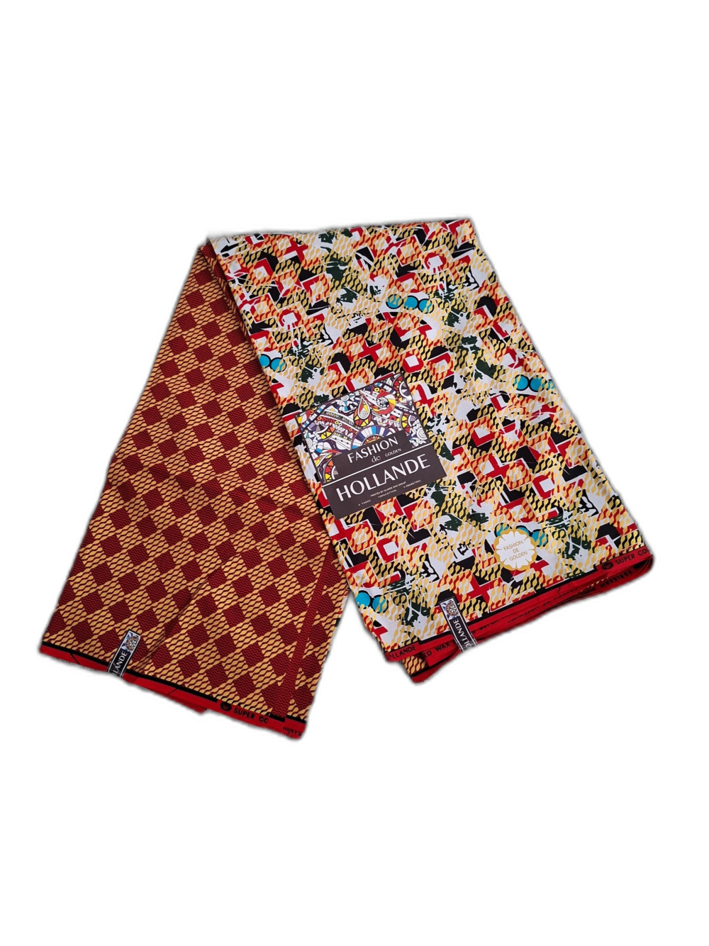 Chitenje Wrap — Red & Cream Floral Print Chitenje Wrap — Red & Cream Floral Print