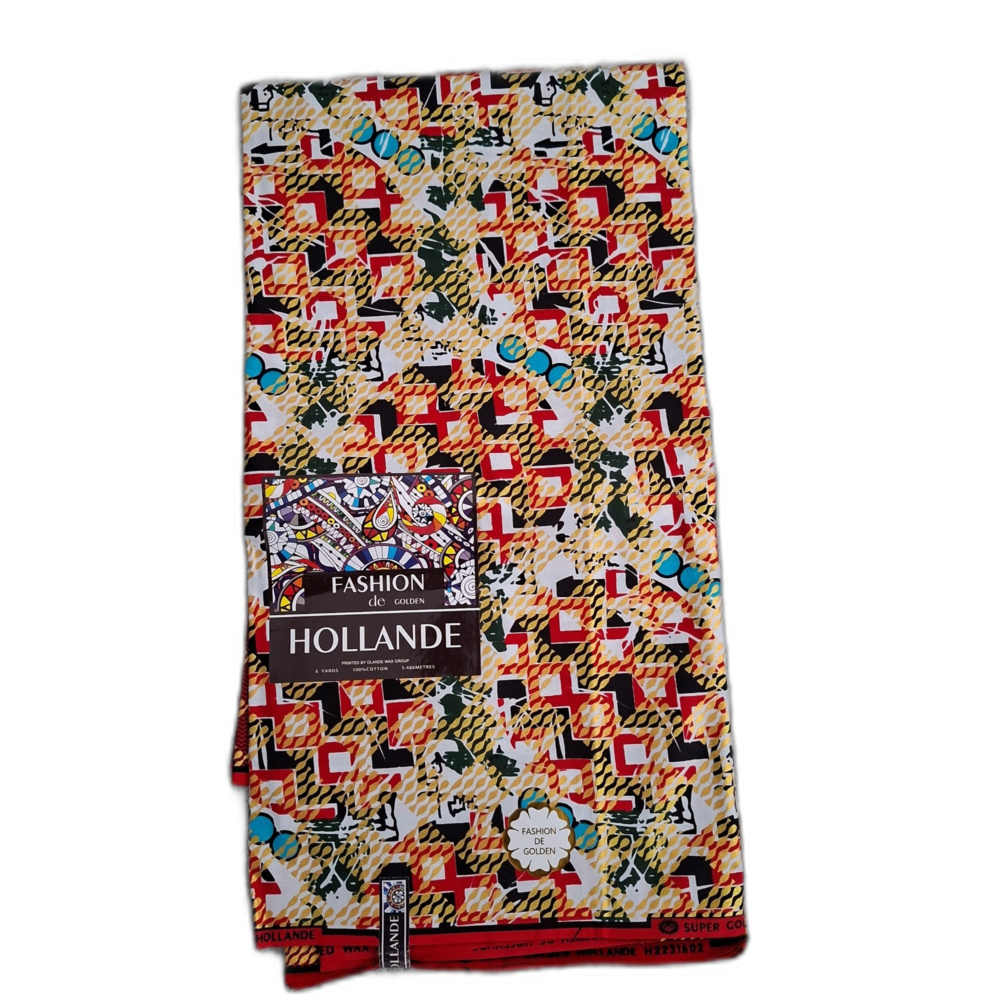 Chitenje Wrap — Red & Cream Floral Print2 Chitenje Wrap — Red & Cream Floral Print