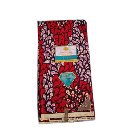 Chitenje Wrap — Red Medallion Print Chitenje Wrap — Red & Cream Floral Print3