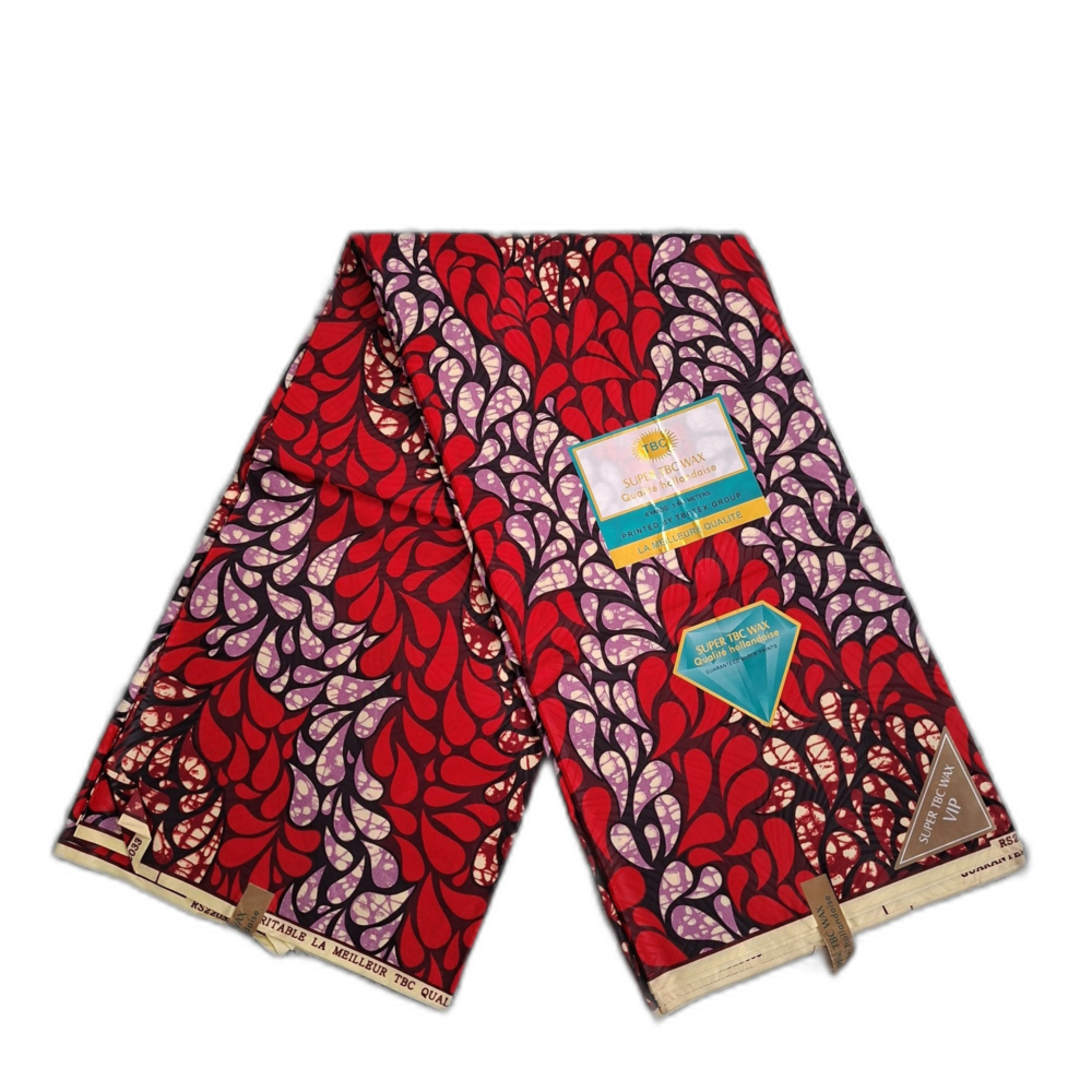 Chitenje Wrap — Red Medallion Print2 Chitenje Wrap — Red & Cream Floral Print3