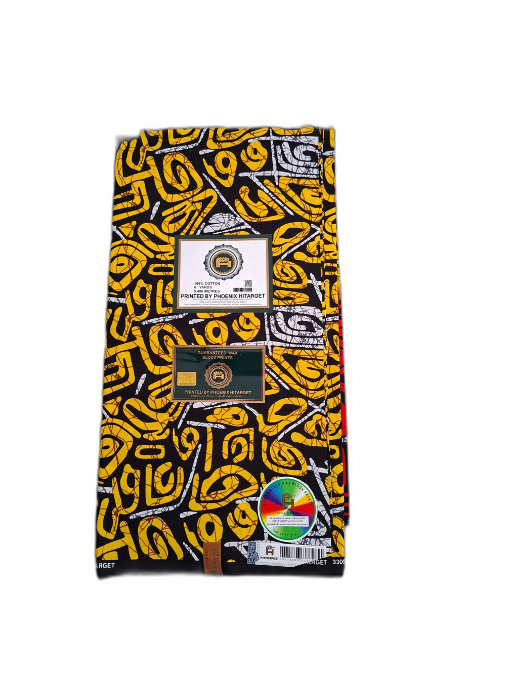 Chitenje Wrap — Yellow & Red Two-Tone Print2 Chitenje Wrap — Yellow & Red Two-Tone Print