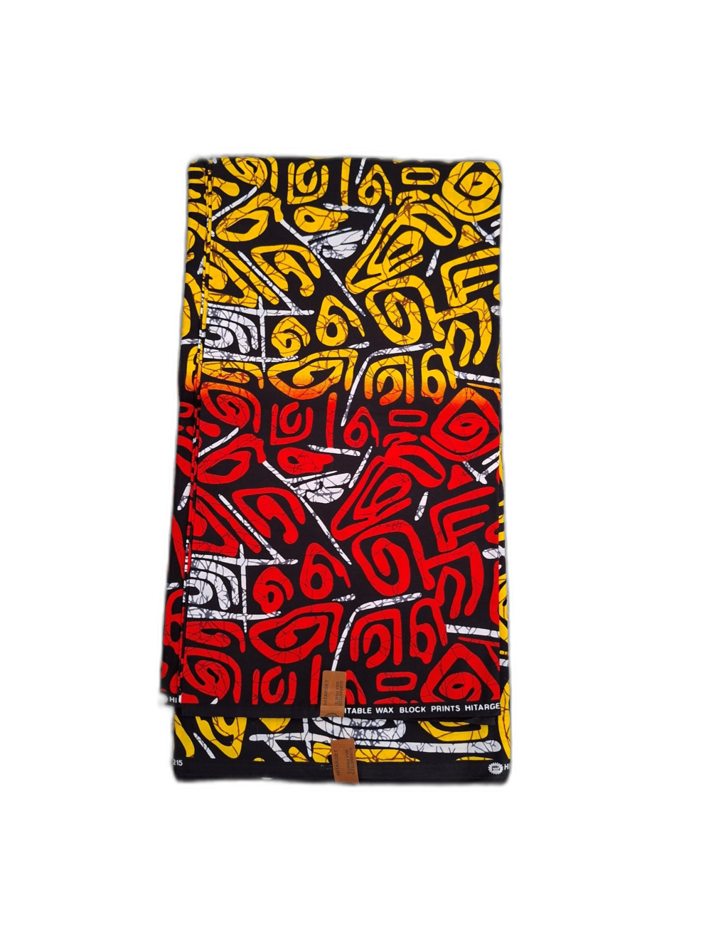 Chitenje Wrap — Yellow & Red Two-Tone Print3 Chitenje Wrap — Yellow & Red Two-Tone Print