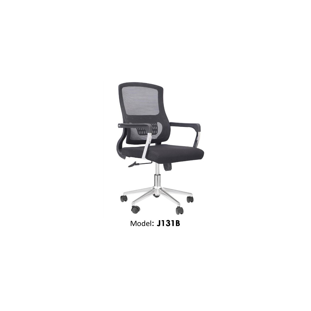 J131B BLACK OFFICE CHAIR