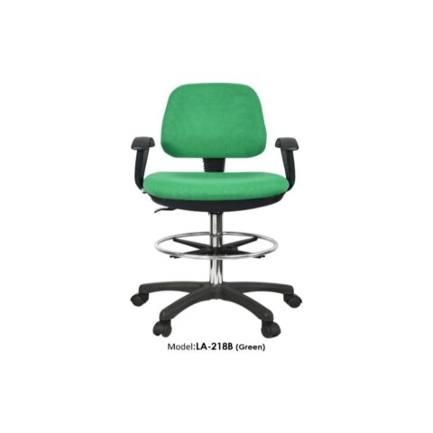 GREEN FABRIC COUNTER CHAIR