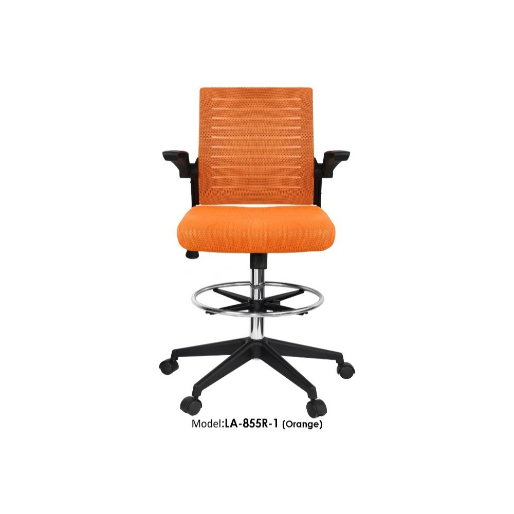 LA855R1O_ORANGE_COUNTER_CHAIR ORANGE FABRIC COUNTER CHAIR