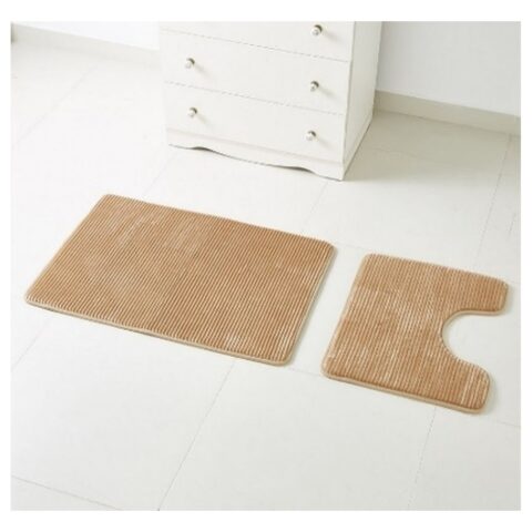 LUXOT -MEMORY FOAM BATH MAT 60X90+ 60X50 CMS  -BEIGE