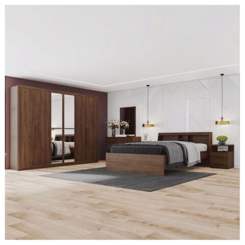 OSCAR BED+NIGHTSTAND+DRESSER