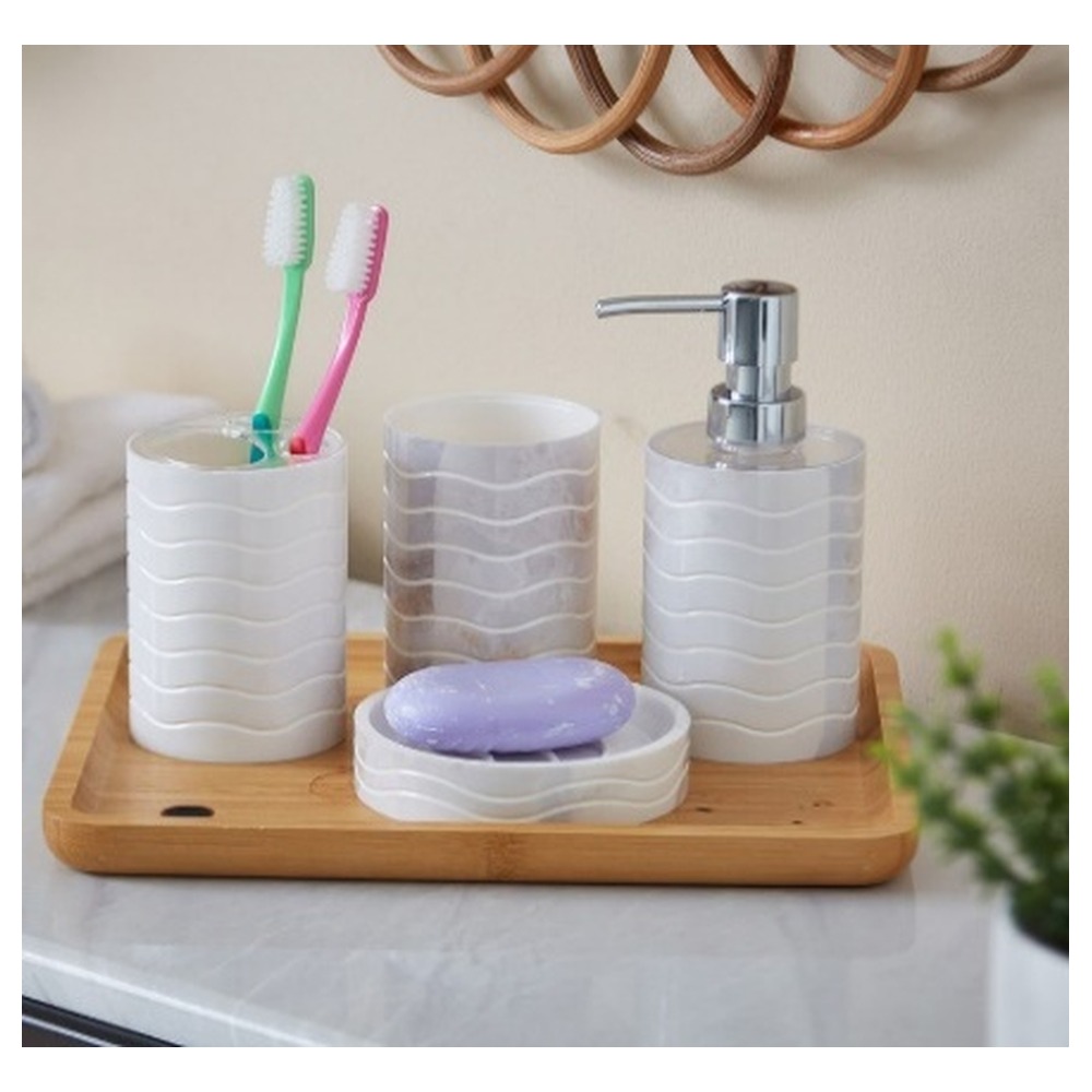 P_MARBLE_S_4_BATHROOM_ACCESSORIES_SET_WHITE_2 P- MARBLE S/4 BATHROOM ACCESSORIES SET - WHITE