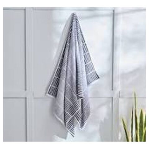 RIO_DAISY_PATTERNED_COTTON_BATH_TOWEL_68X136_CM_BLUE_69 RIO- DAISY PATTERNED COTTON BATH TOWEL 68X136 CM- BLUE