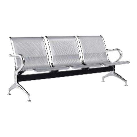 3 SEATER UNPADDED AIPORT CHAIR