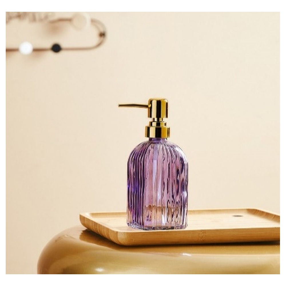 VEGA_GLASS_SOAP_DISPENSER_PURPLE_8 VEGA GLASS SOAP DISPENSER - PURPLE