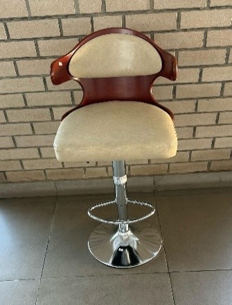 WOODEN CREAM BAR STOOL KLS716 WOODEN CREAM BAR STOOL