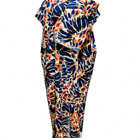 ddfba9a2-a51d-4628-8170-8f27045e01a8 Caftan — Multicolour Abstract Print