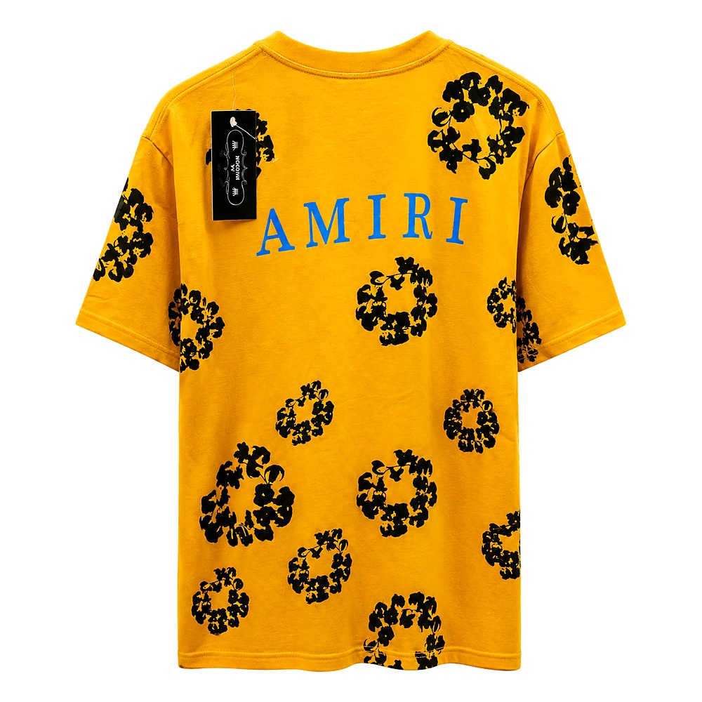 T-SHIRT Mustard, AMIRI Floral Print