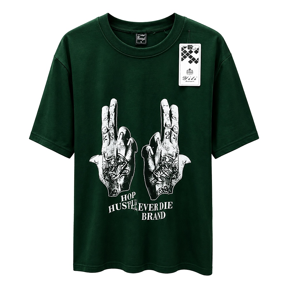 loveness_17 T-SHIRT Forest Green, Graphic Print