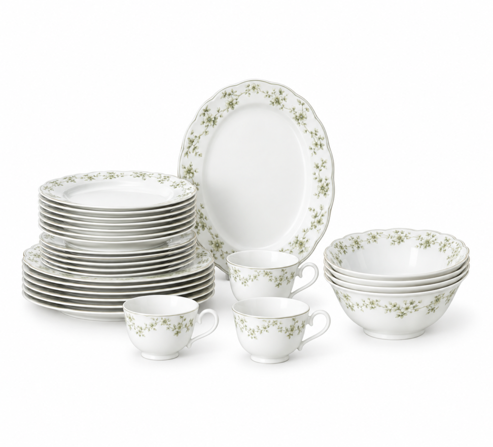 Picture25 P- 32 PC DINNER SET FLOWER SHAPE DESIGN 2