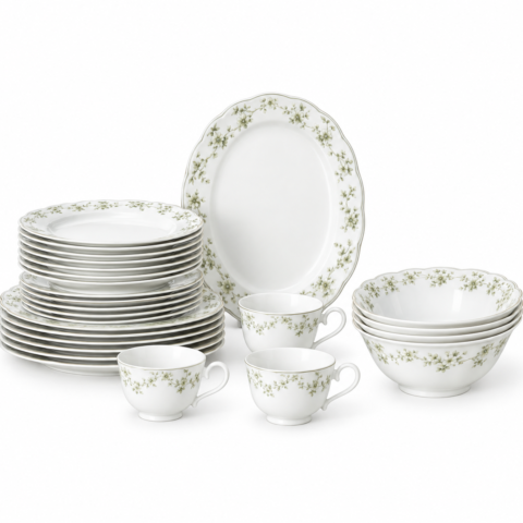 Picture25 P- 32 PC DINNER SET FLOWER SHAPE DESIGN 2