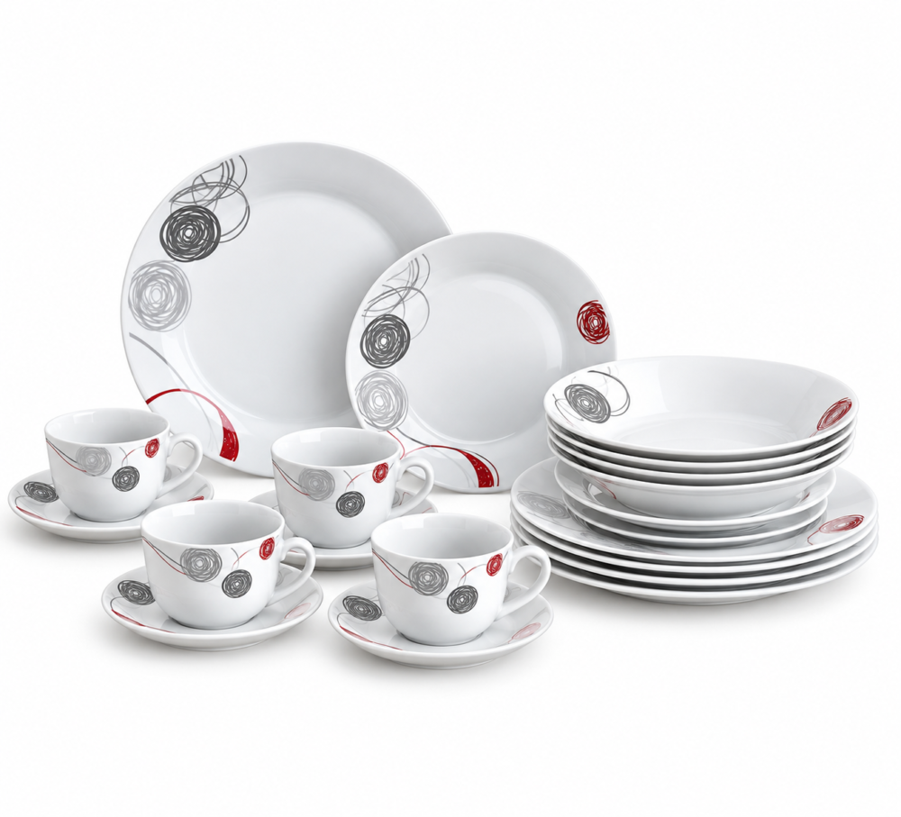 Picture27 P- ATLANTA SKETCH LEAF - 20 PC DINNER SET