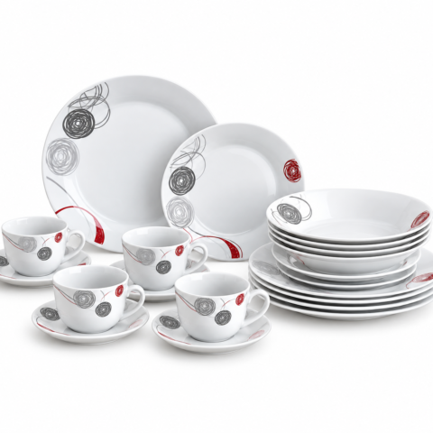 Picture27 P- ATLANTA SKETCH LEAF - 20 PC DINNER SET